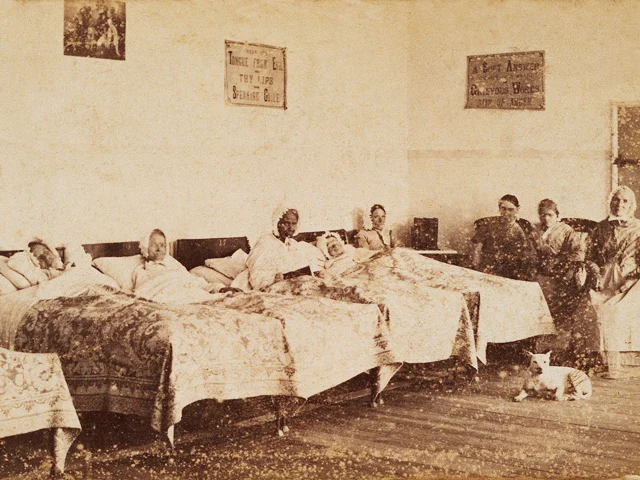 Photograph of an asylum in Vienna